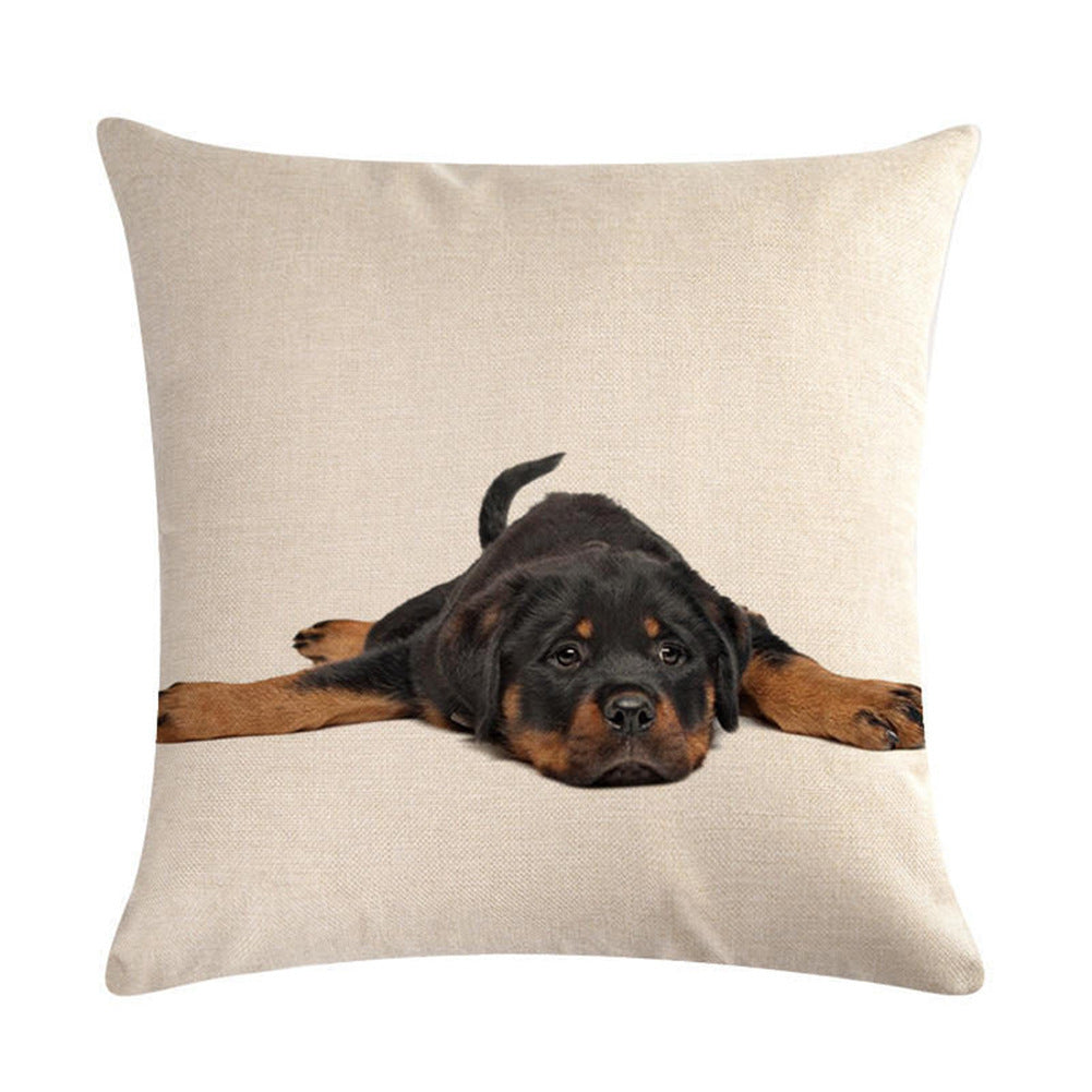 Simple Fashion Cute Pet Printing Pillowcase