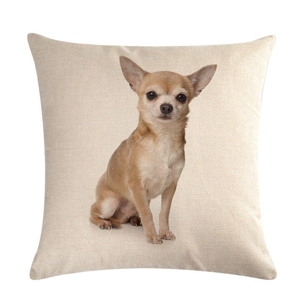 Simple Fashion Cute Pet Printing Pillowcase
