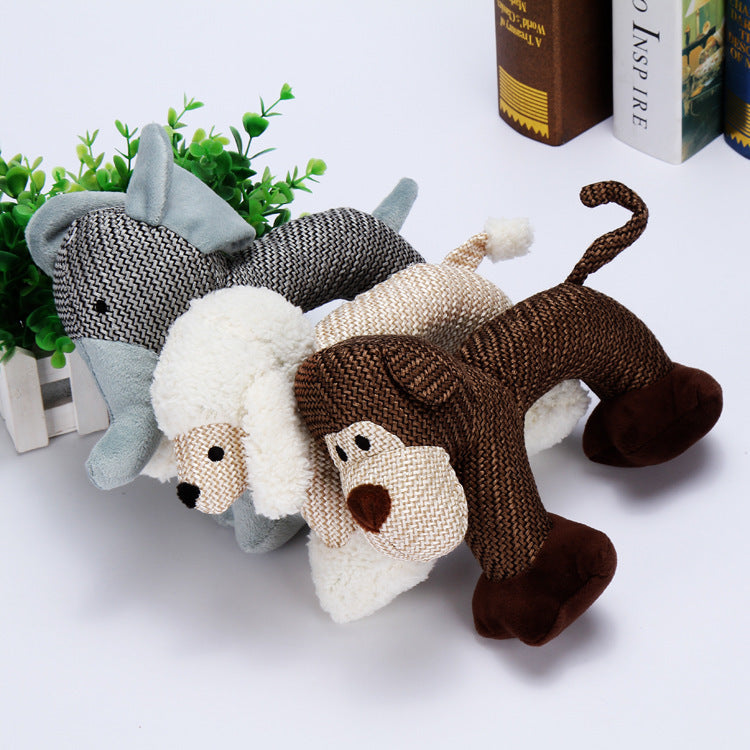 Dog Chew Toys For Small Large Dogs Bite Resistant Dog Squeaky