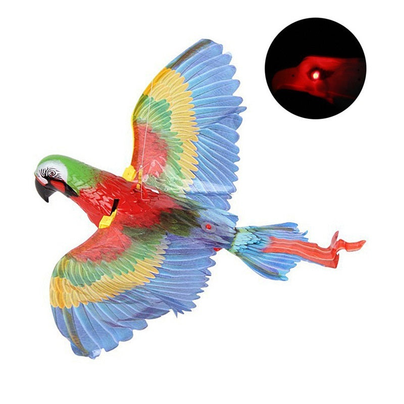 Simulation Bird Cat Interactive Pet Toys Hanging Eagle Flying Teasering Play