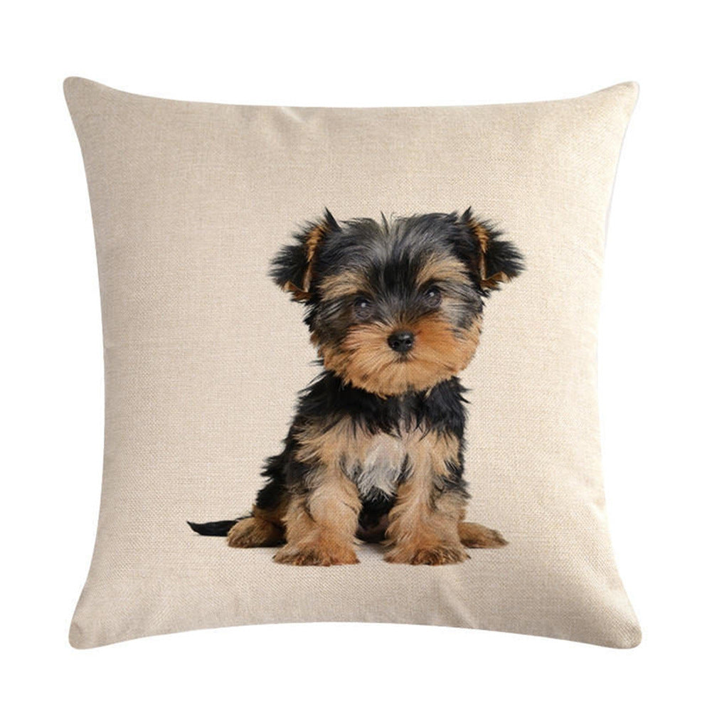 Simple Fashion Cute Pet Printing Pillowcase