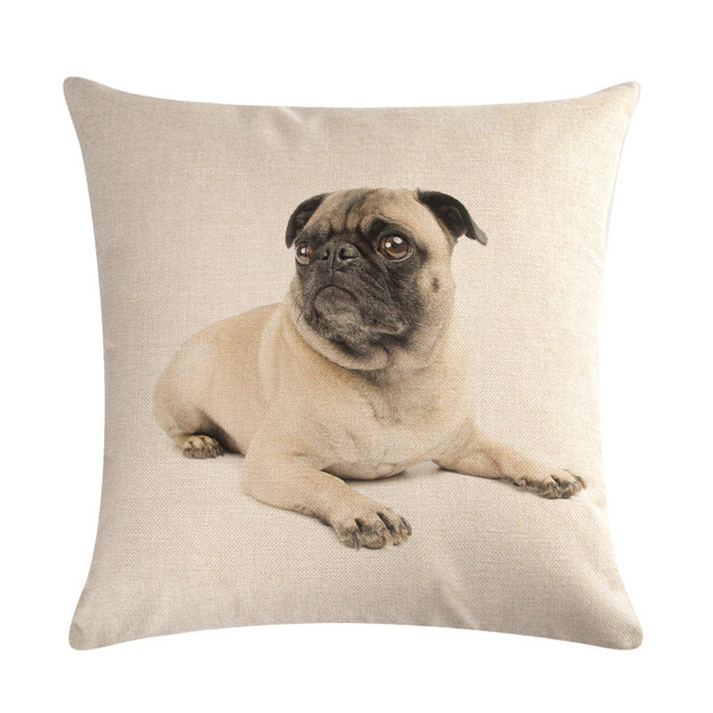 Simple Fashion Cute Pet Printing Pillowcase