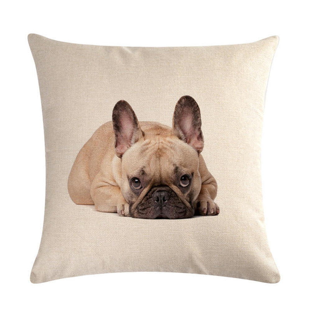 Simple Fashion Cute Pet Printing Pillowcase