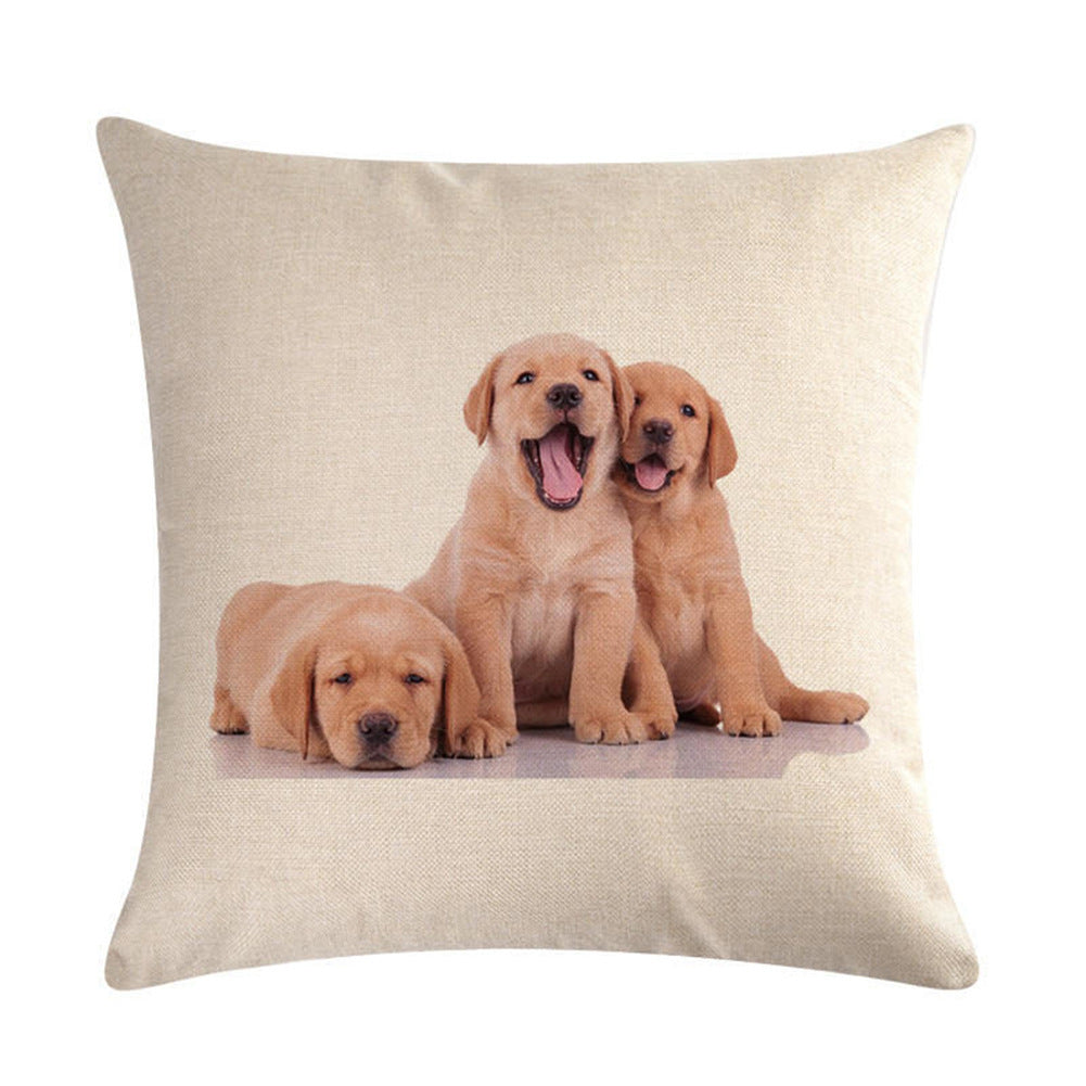 Simple Fashion Cute Pet Printing Pillowcase