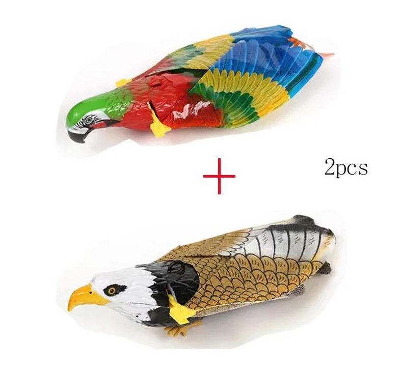Simulation Bird Cat Interactive Pet Toys Hanging Eagle Flying Teasering Play