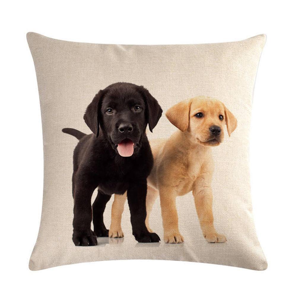 Simple Fashion Cute Pet Printing Pillowcase