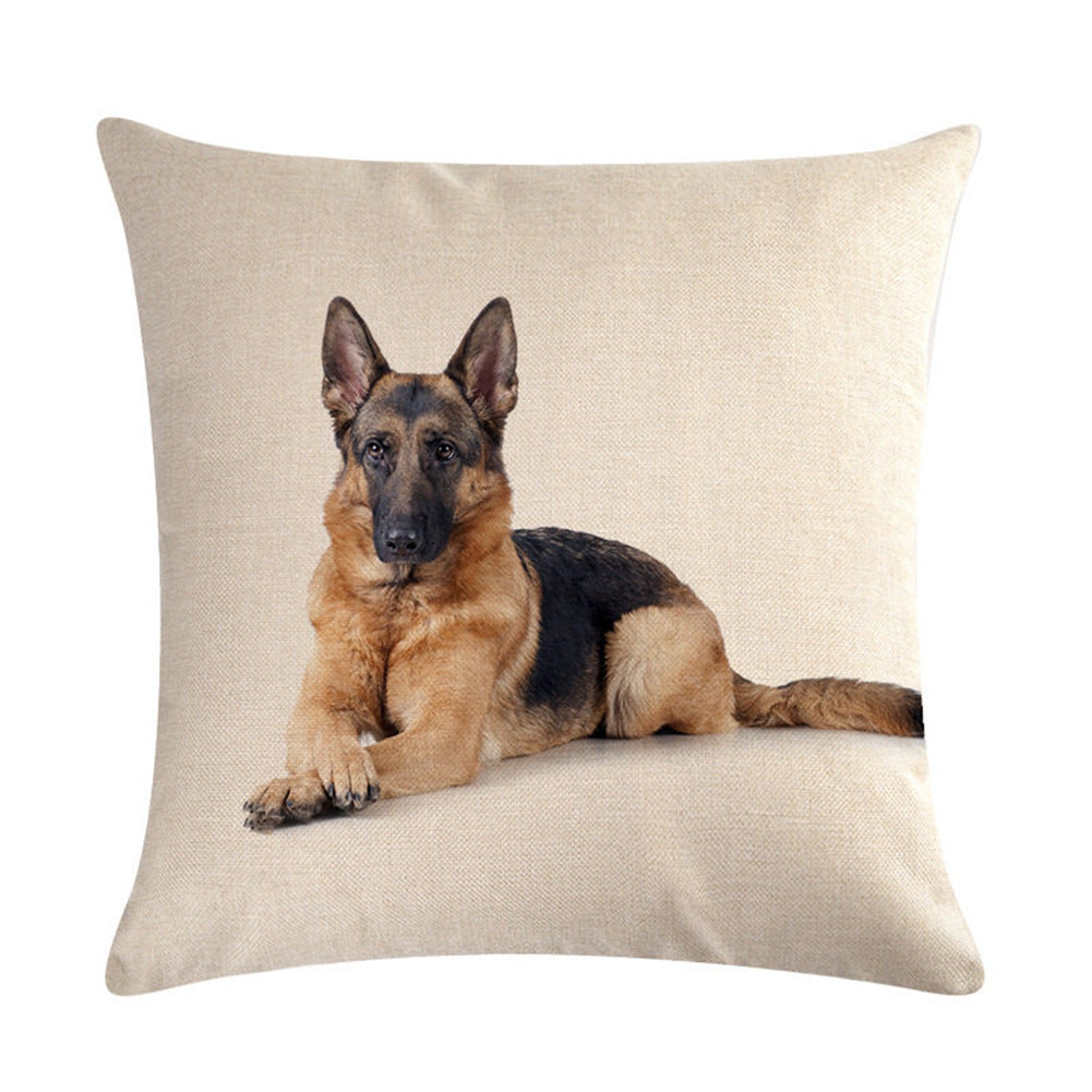 Simple Fashion Cute Pet Printing Pillowcase
