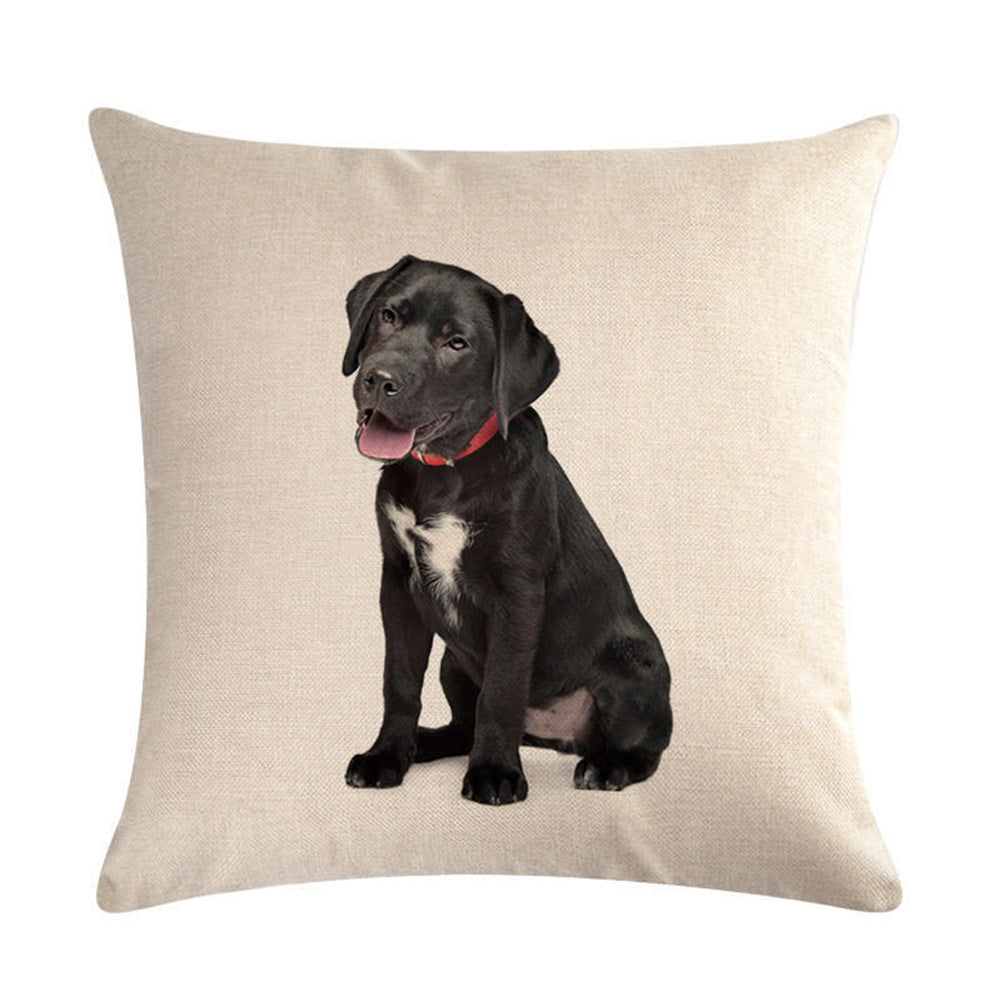 Simple Fashion Cute Pet Printing Pillowcase
