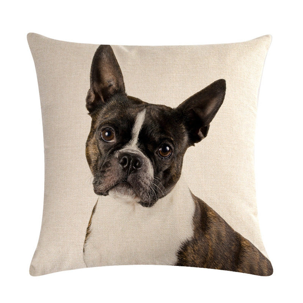 Simple Fashion Cute Pet Printing Pillowcase