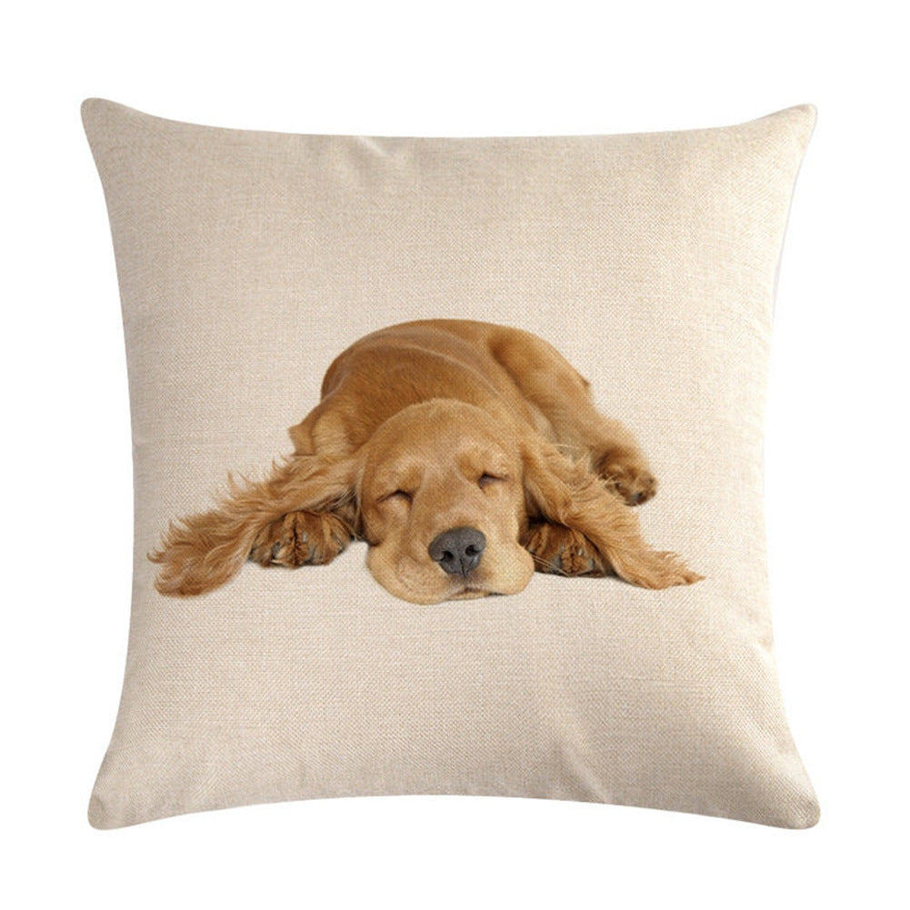 Simple Fashion Cute Pet Printing Pillowcase
