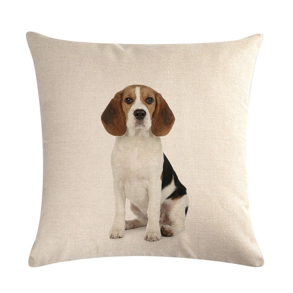 Simple Fashion Cute Pet Printing Pillowcase