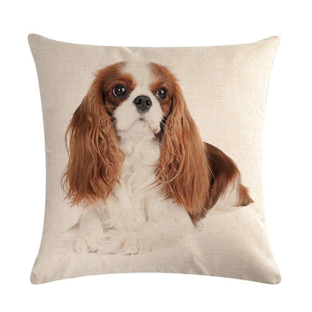 Simple Fashion Cute Pet Printing Pillowcase