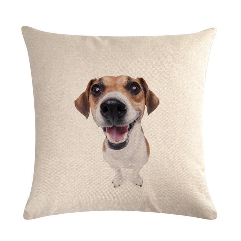 Simple Fashion Cute Pet Printing Pillowcase